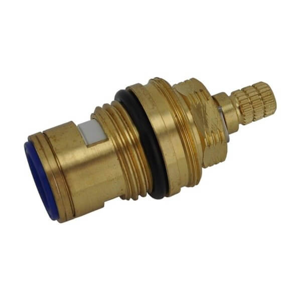 Brass Faucet Cartridge Assembly – Hot Water Valve Core For T&S 013788-45, 140°F & 125 PSI, Gold Finish, 2.03x0.72 Inch